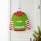 Glitzhome® 13.25" Christmas Elf Sweater Sign Door Hanger